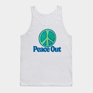 Peace Out Neon Peace Symbol Tank Top